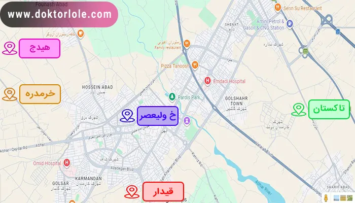 نقشه تحت پوشش لوله بازکنی ابهر